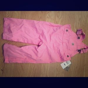 Pink overalls
